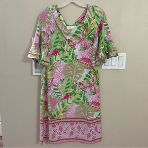 Cappagallo Tropical Print dress euc